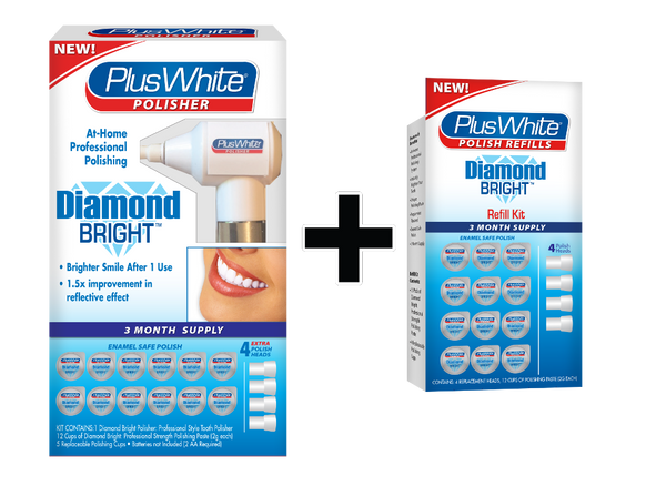 Plus White Polisher + FREE 3 Months Refill Supply of Polish and Polish Heads